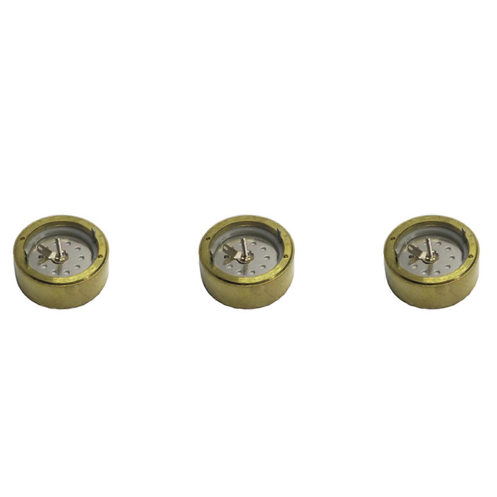 3pcs 26mm Copper Condenser Microphone Cartridge Capsule Replacements Large Diaphragm Microphone