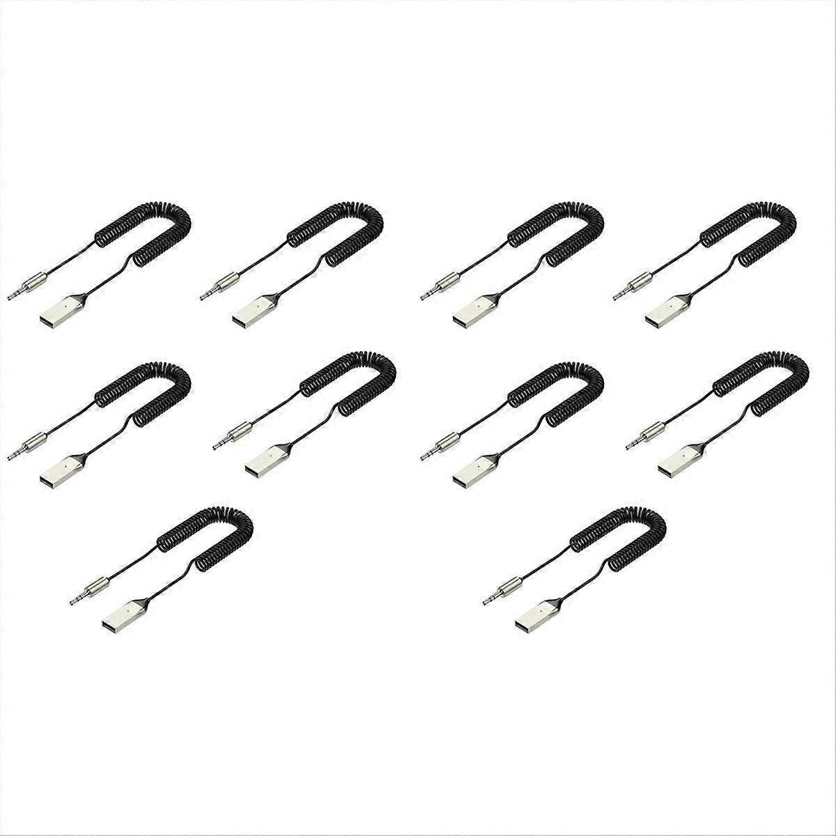 10pcs Bluetooth Audio Receiver Dongle USB to 3.5mm Jack