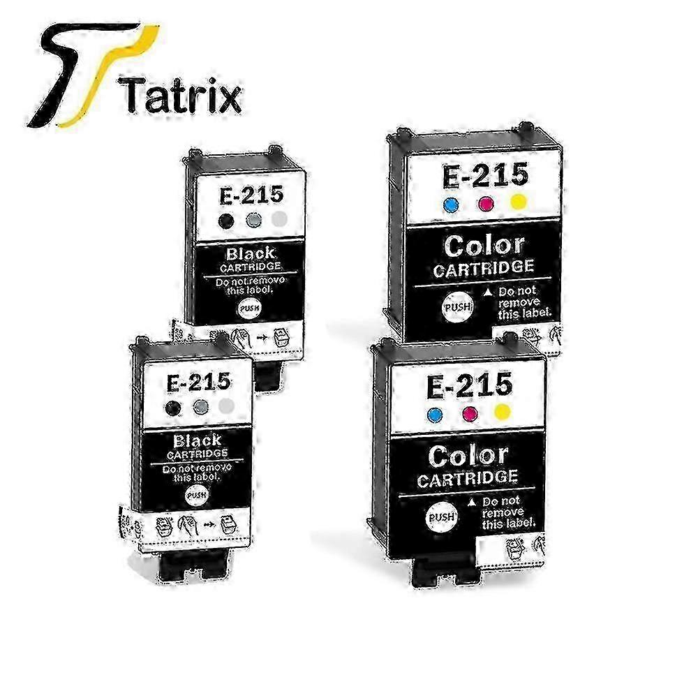 high qualityTatrix For Epson 215 E-215 T215 BK T215 CL Compatible Ink Cartridges For Epson Workforce WF-100 / WF100 printer w