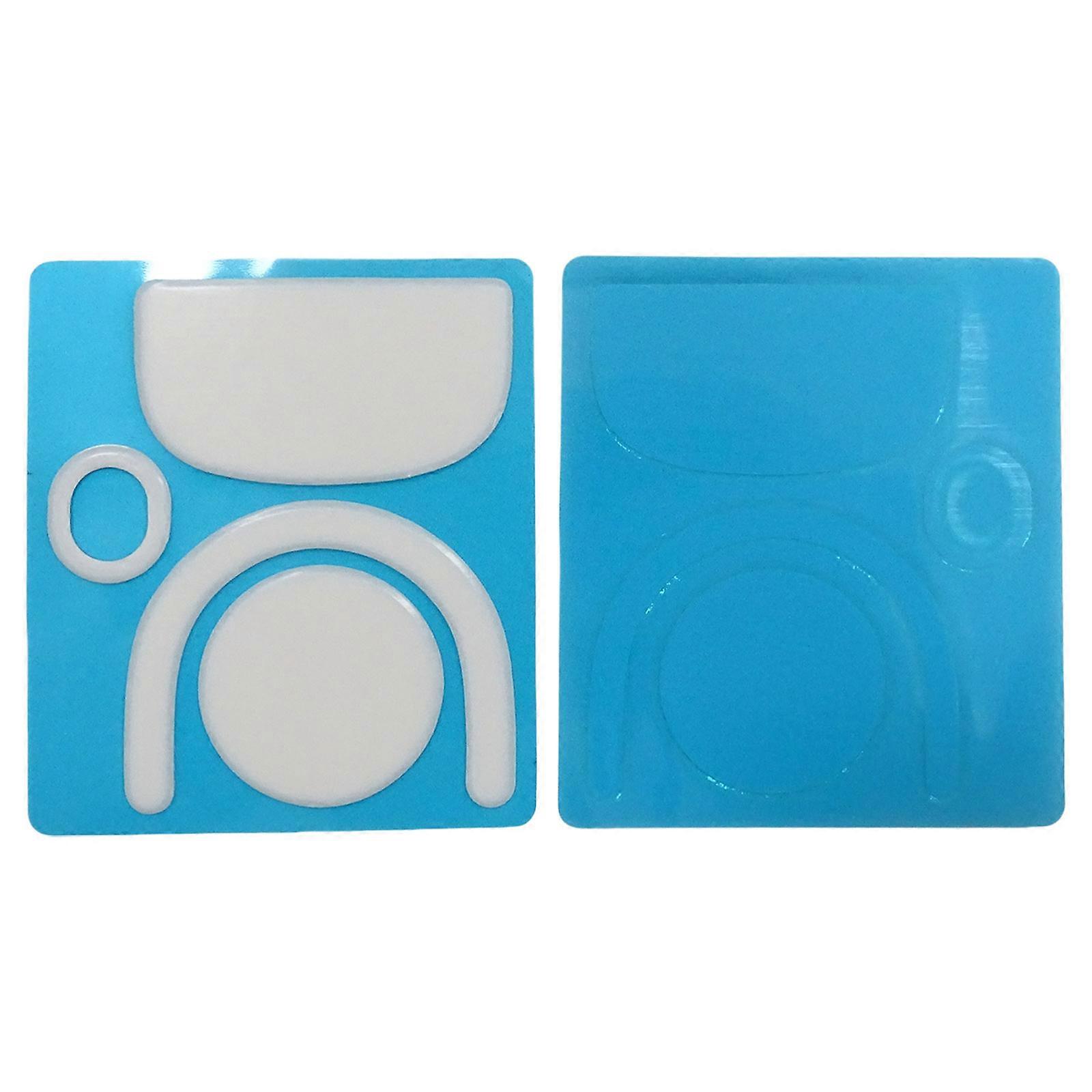 1Set Ice Version Mouse Skates Pad Round Curveds Edges Mouse Feet Stickers for GProWireless GPROX Superlight 2 Mouse Multicolor