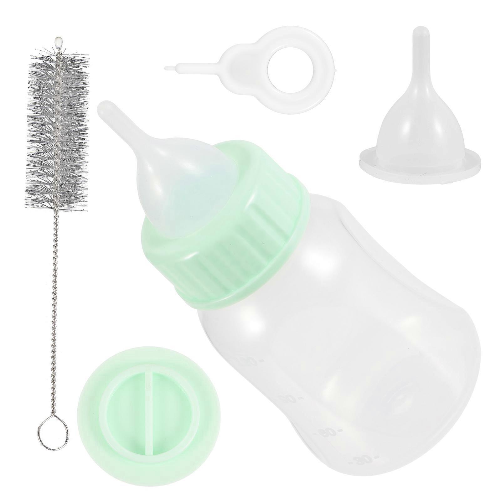 1 مجموعة من الأليفة تمريض زجاجة كيت ضغط تغذية زجاجة الحليب مجموعة زجاجة تمريض صغيرة للحيوانات الأليفة