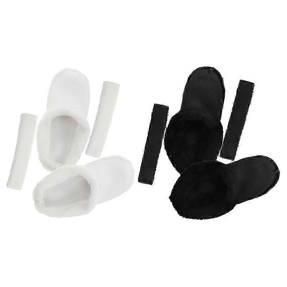 for Clogs Office Use Assorted Color Plush Material Removable 2 Pairs