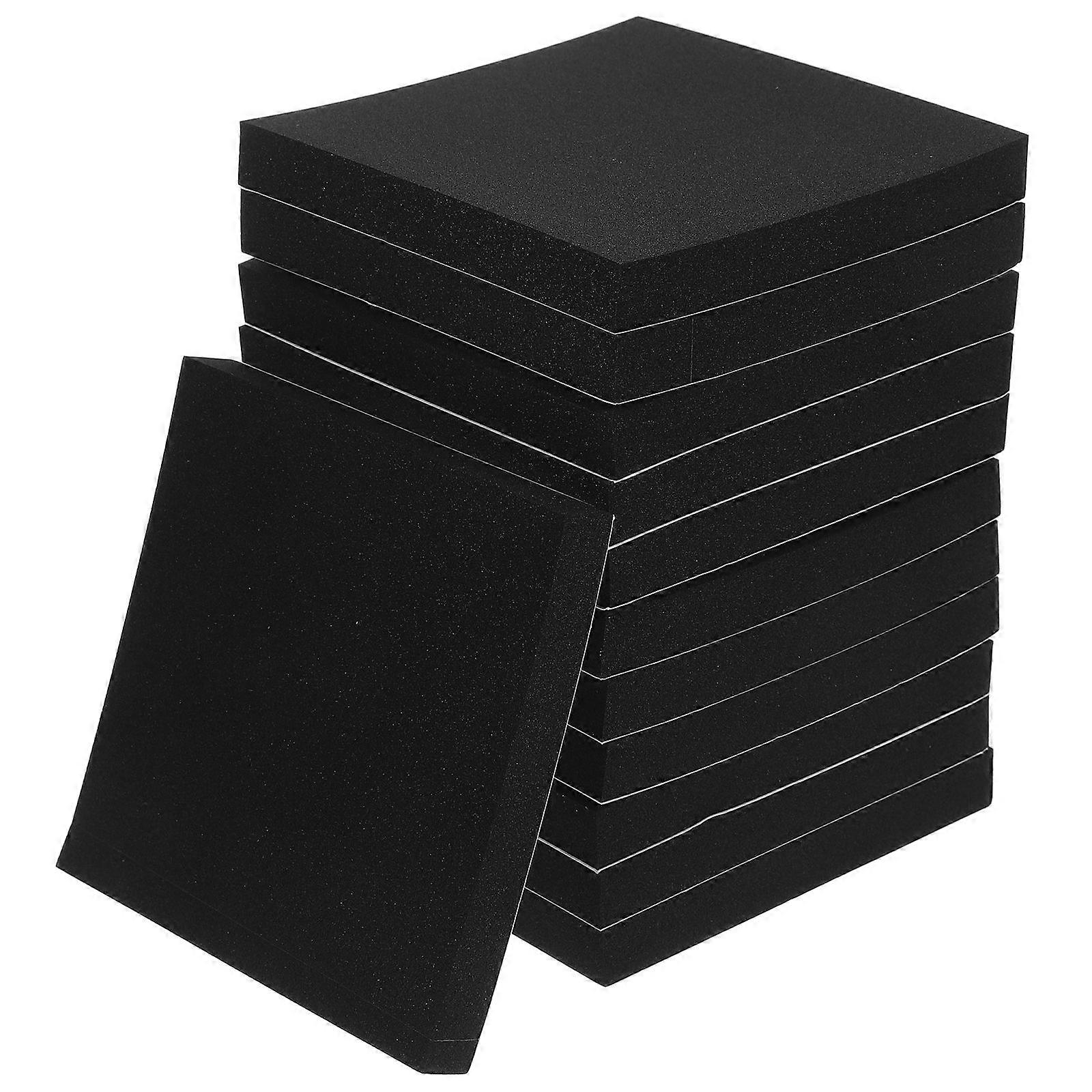 Adhesive Foam Padding Foam Sheets for Shock Absorption 12Pcs Black