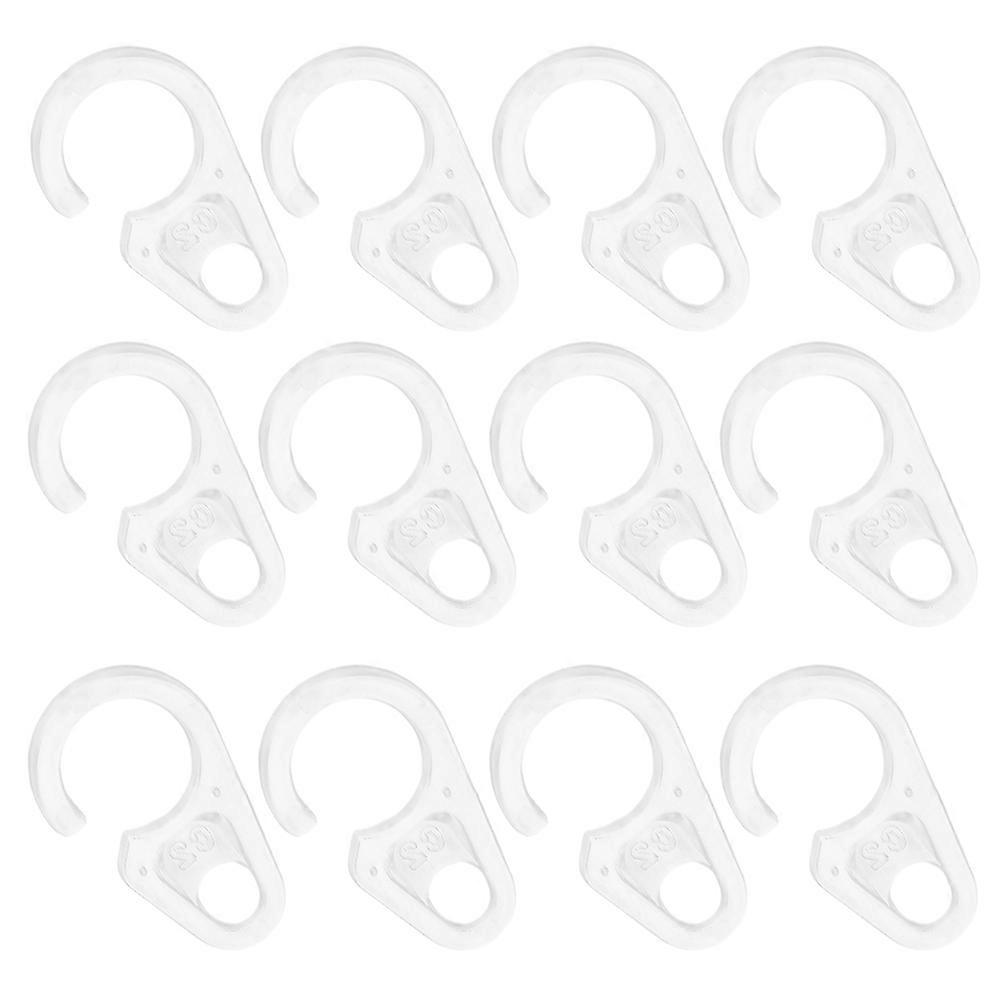 Curtain Hooks Plastic Flexible Hanging Hooks for Window Decor 30Pcs