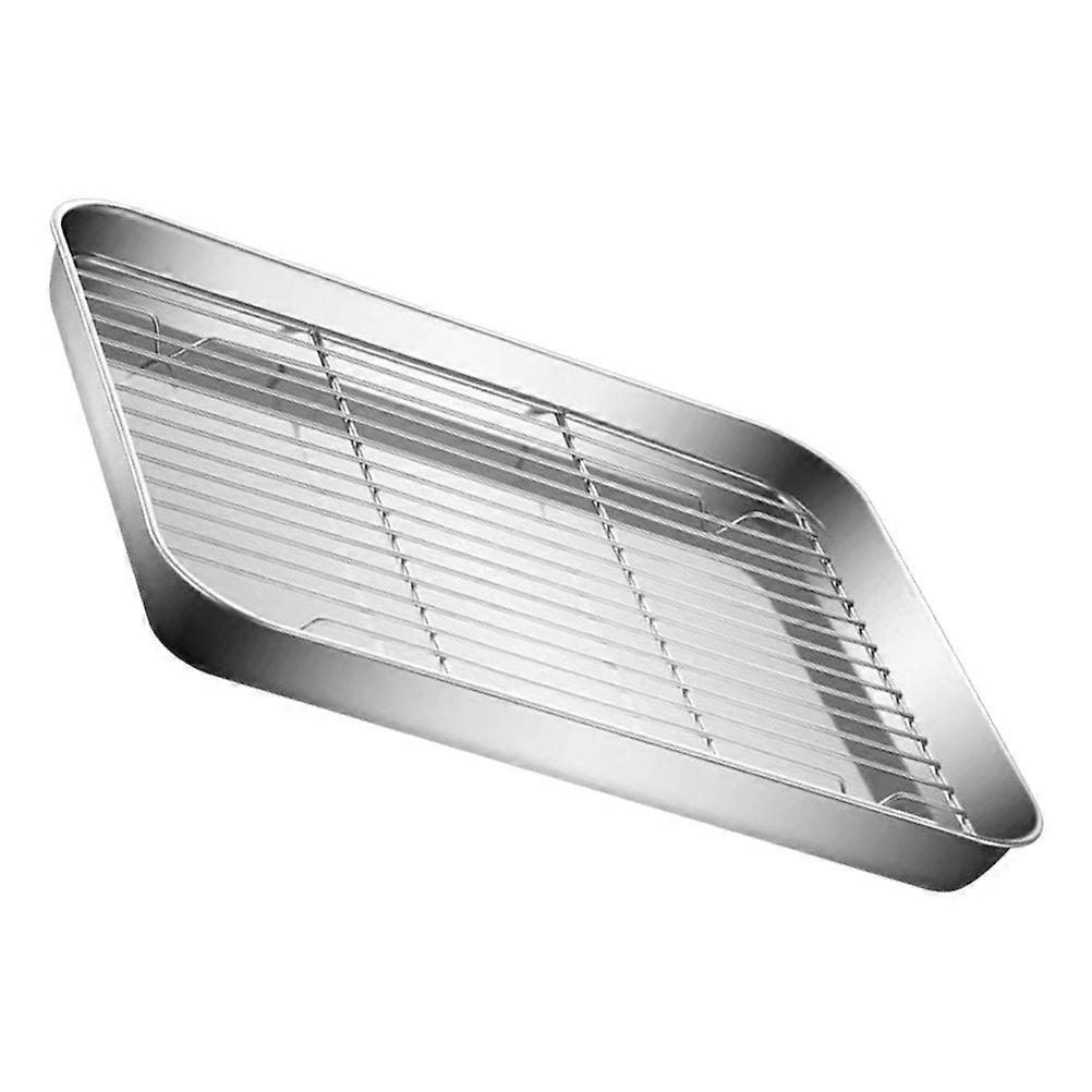 Stainless Steel Deep Baking Pan with Wire Rack for Baking 1 Piece