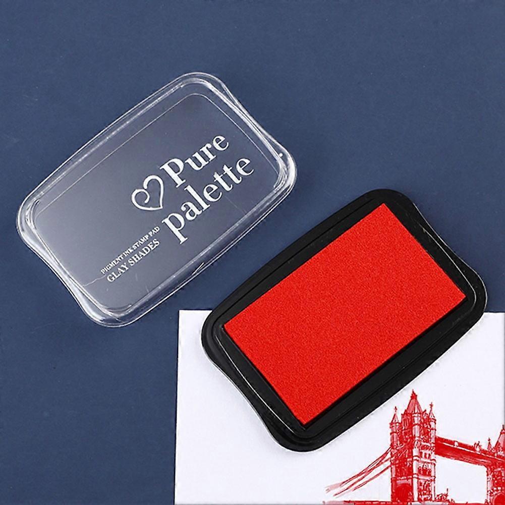 Solid Color Large Size Ink Pad For Stamp Diy Crafts Scrapbooking Rubber Inkpads