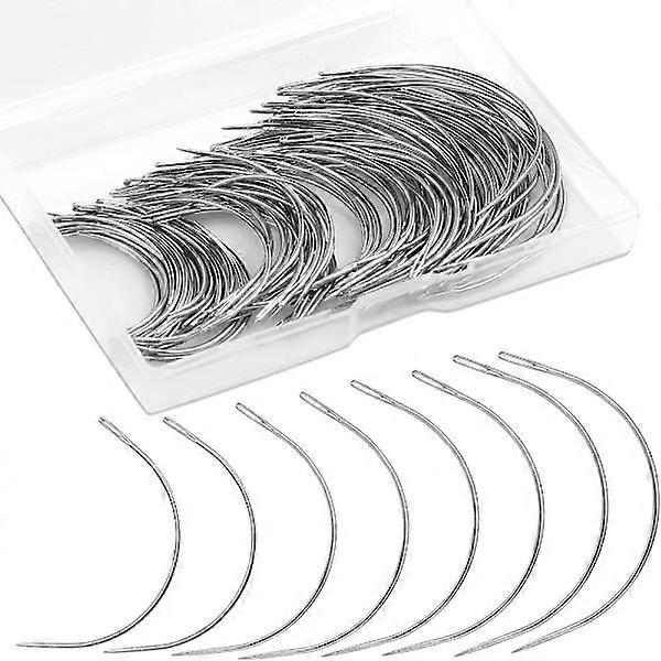 Curved leather needles, curved sewing needles