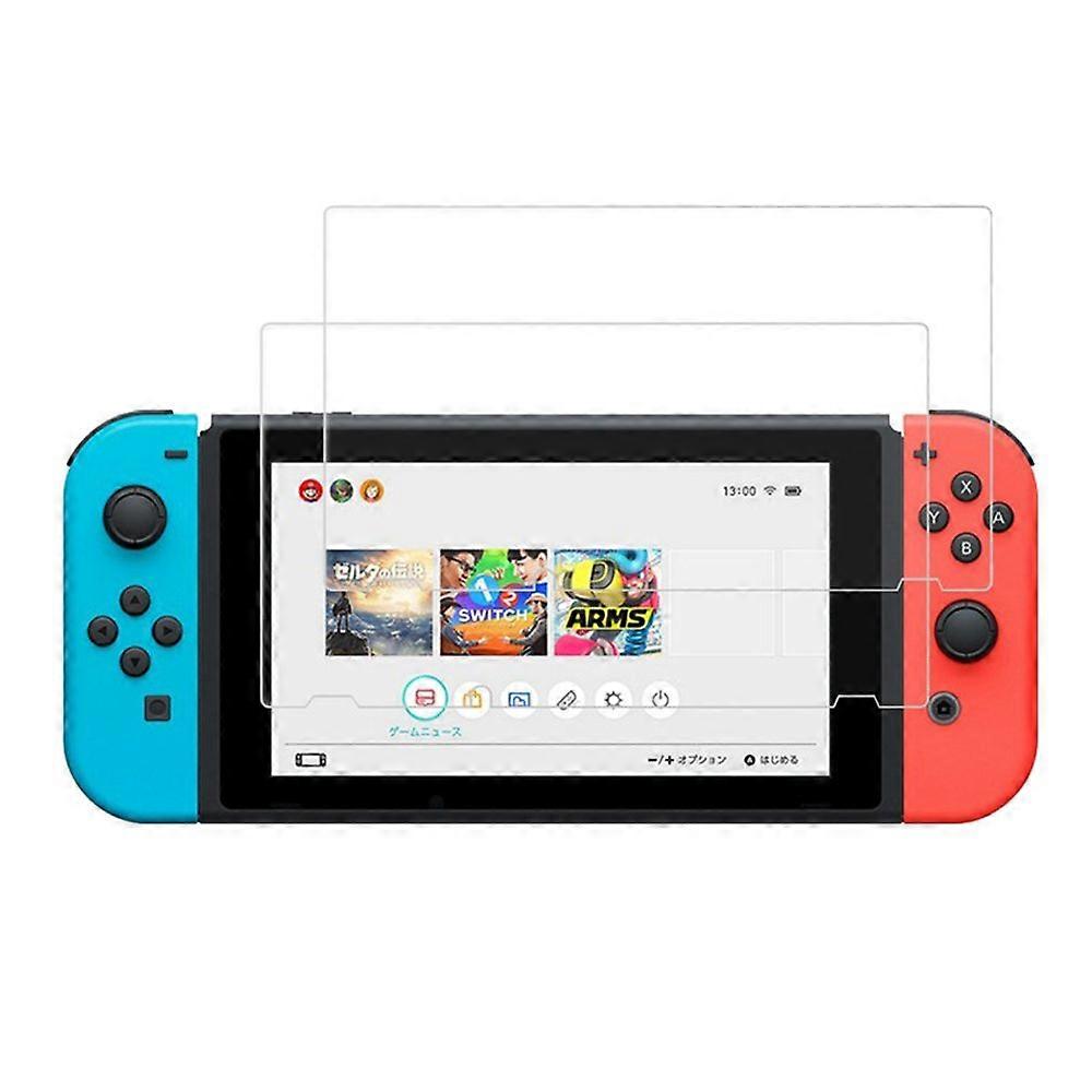 Screen Protector for Nintendo Switch 9H Tempered Glass UltraThin 0.26mm Dock Friendly Bubble