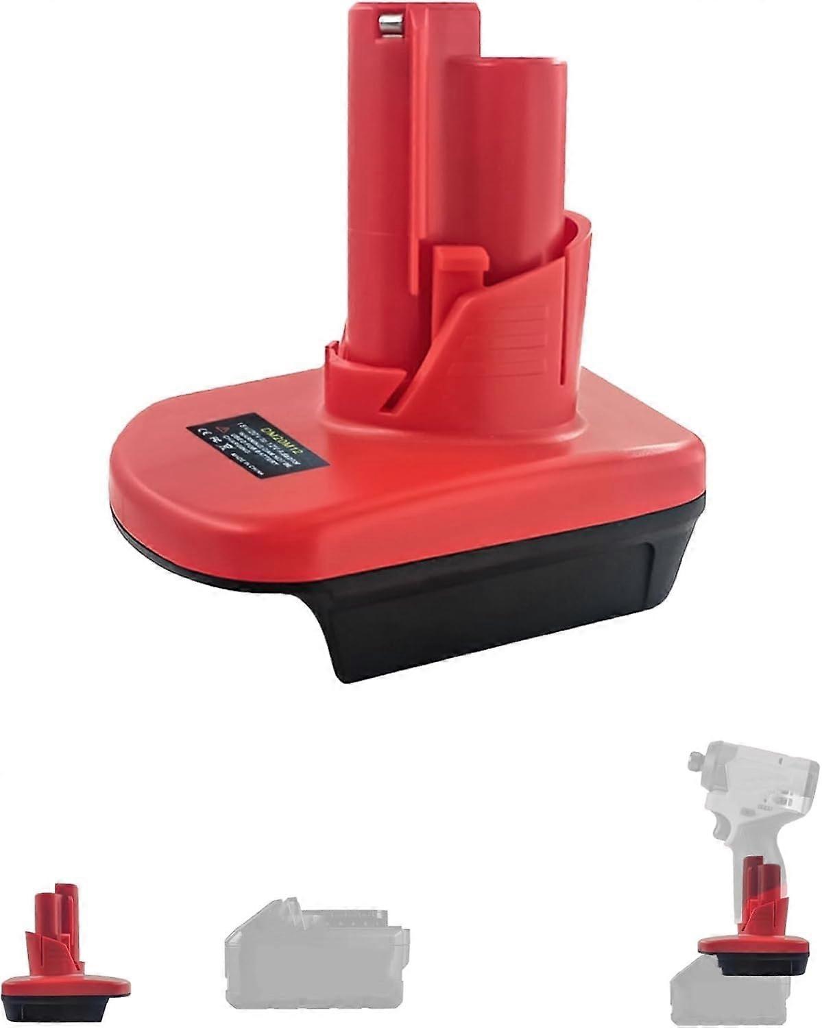 M18 to M12 Battery Adapter for Milwaukee, Durable Converter for Cordless Power Tools