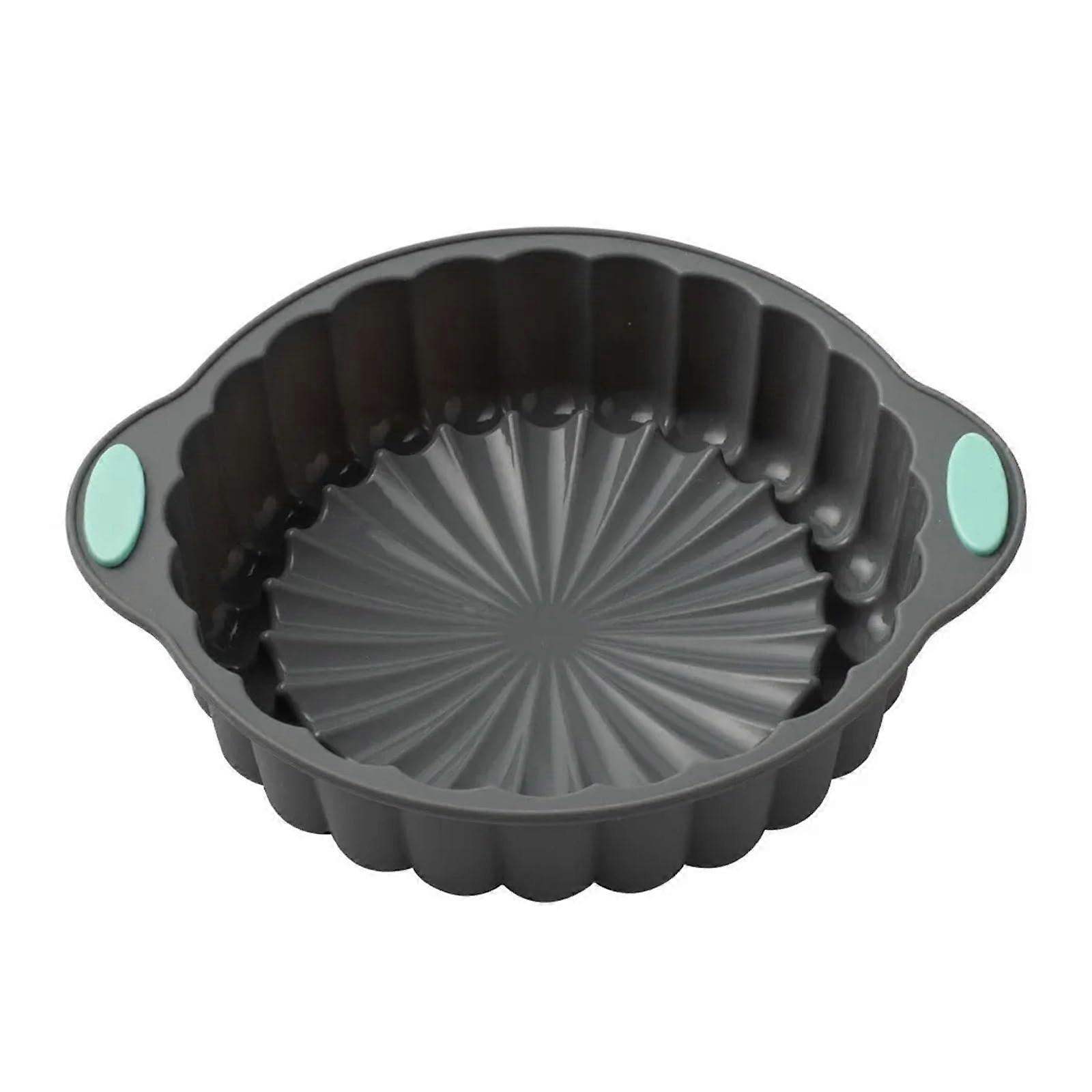 Silicone Cake Molds Set of 2 Nonstick Flower Crown Shape Bakeware for Bread Pastry and Cakes