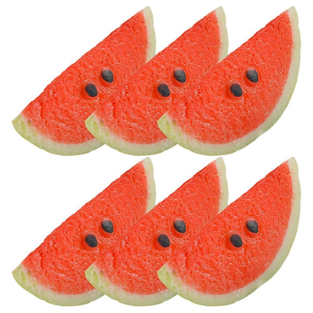 Watermelon Decor Artificial Watermelon Slice for Decoration 24Pcs