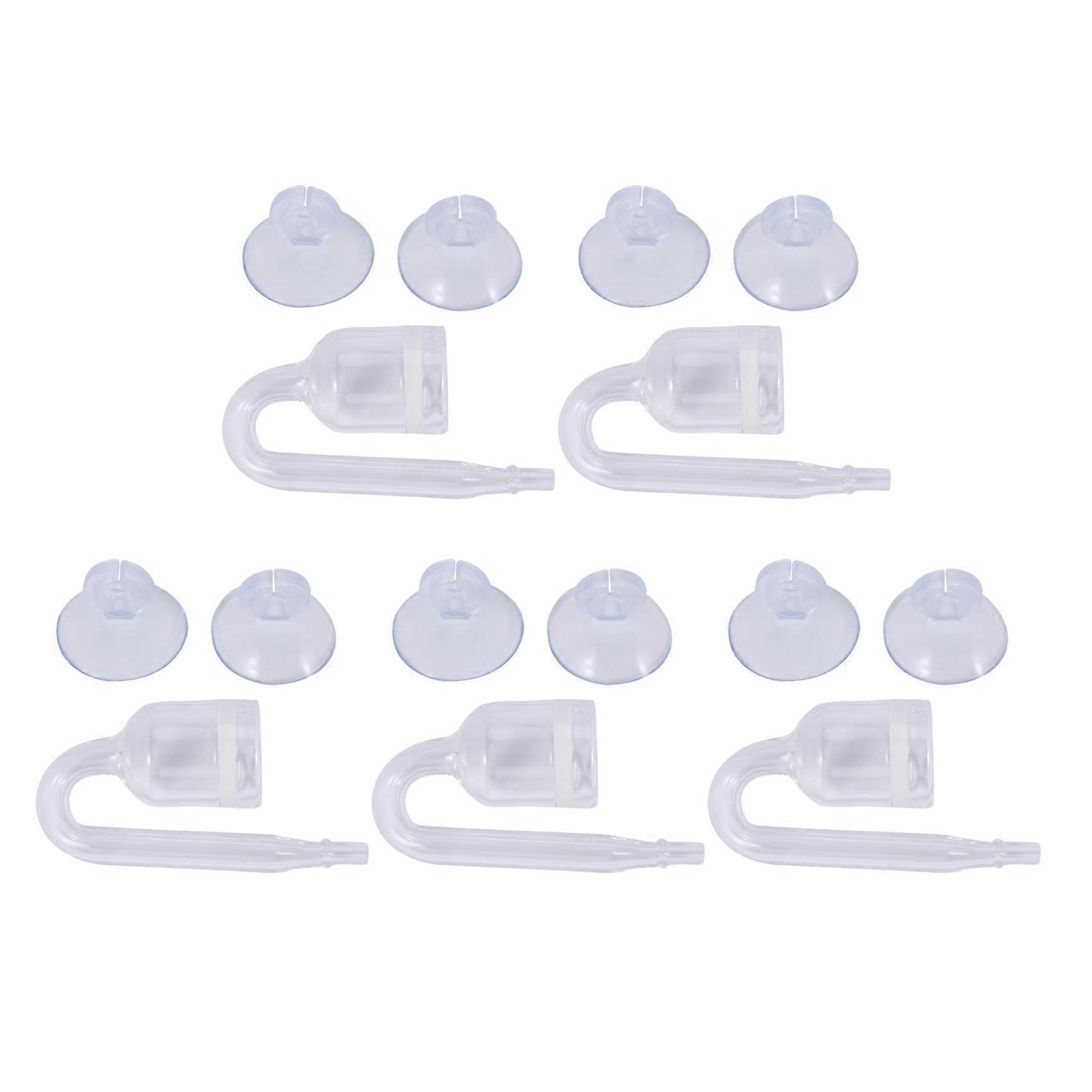 5X Aquarium Fish Tank CO2 Diffuser Carbon DioXide Reactor with Ceramic Disc + 10 Suckers