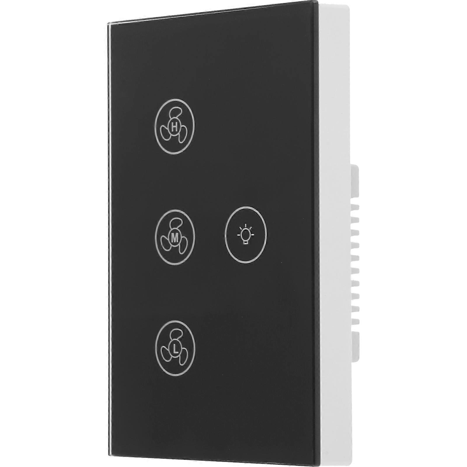 Smart Outlet WiFi Ceiling Fan Minimalist Style Home Use 8.6*8.6cm Timer Function 1Pcs