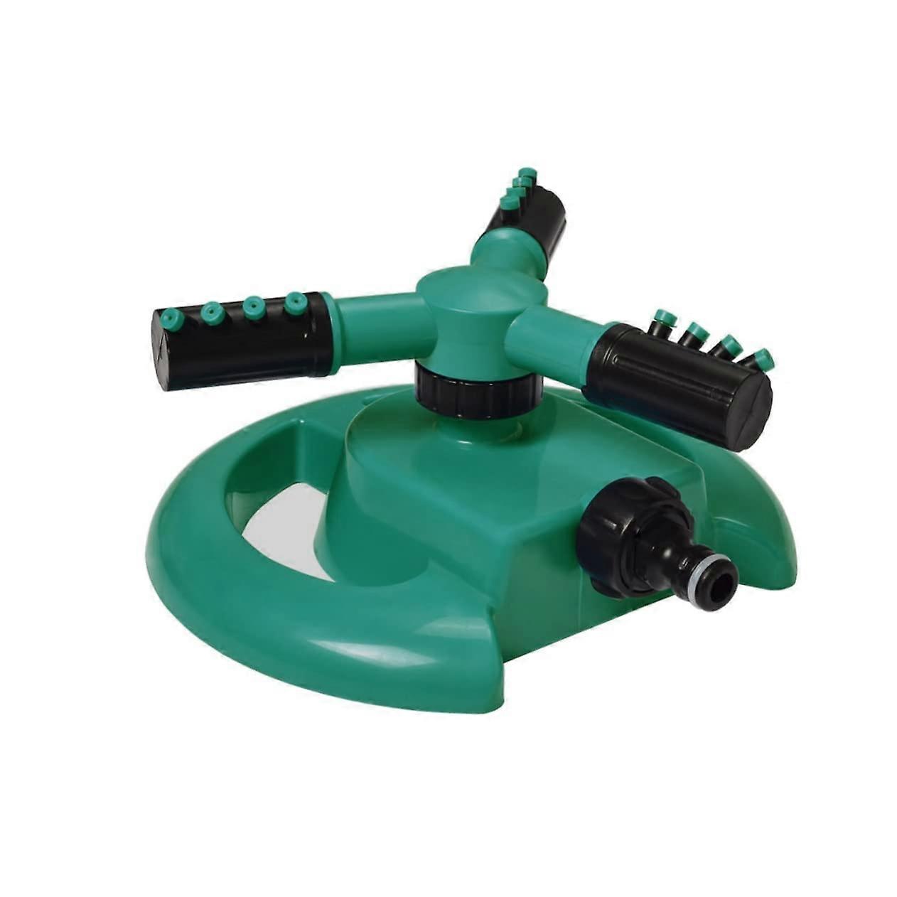 Three Arm Rotating Garden Sprinkler with Adjustable Angle, Long Distance Lawn Irrigation, Durable Copper