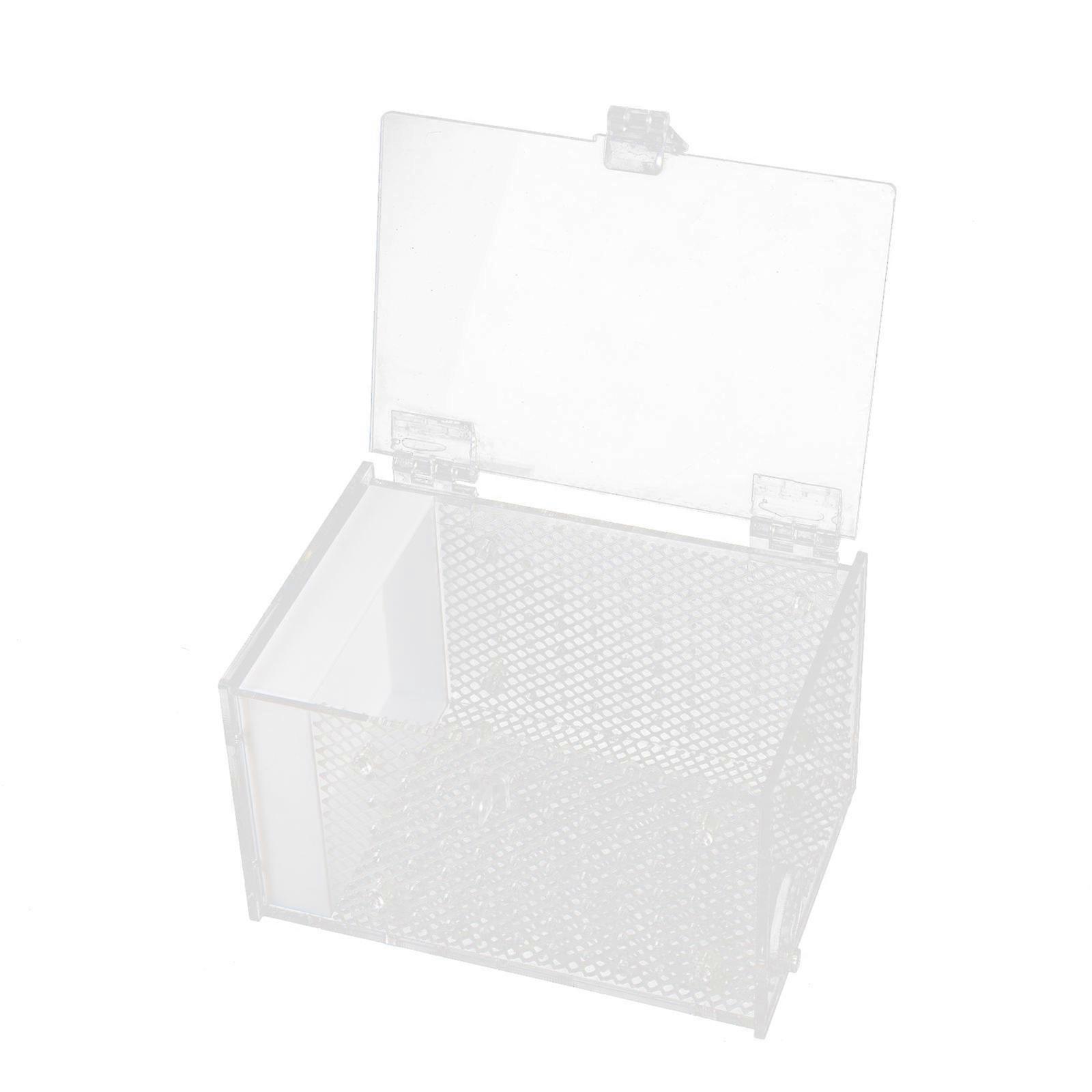 Acrylic Mantis Feeding Box for Insect White Spider Feeder with Ventilation