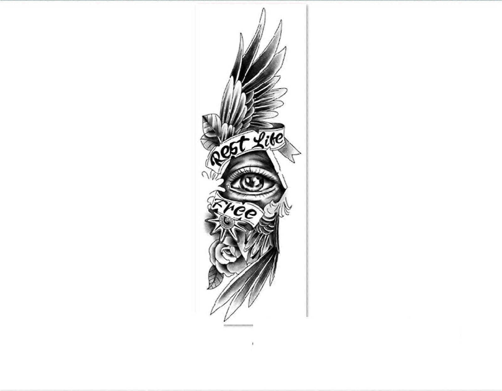 Realistic Waterproof Temporary Tattoos, SemiPermanent Long Lasting Tattoo Stickers for Festivals