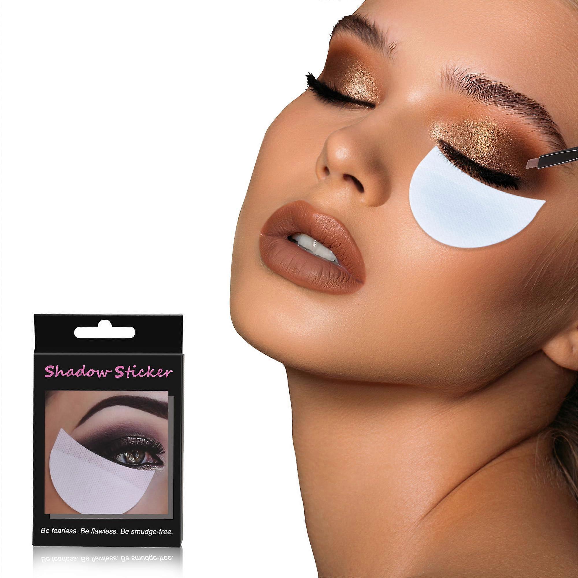 Eyeshadow Stencils and Under Eye Pads 50pcs for Precise Makeup Application and Fallout Styling