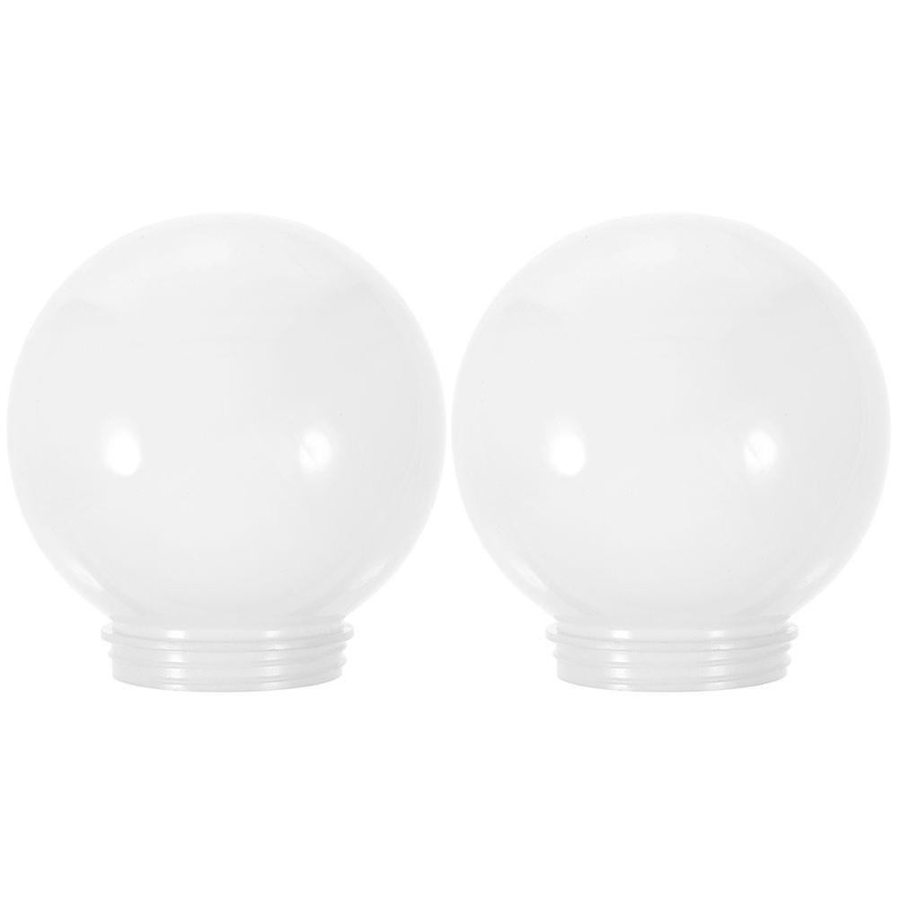 2Pcs Globe Lamp Shade Round Globe Light Shade Acrylic Ball Lamp Shade Replacement