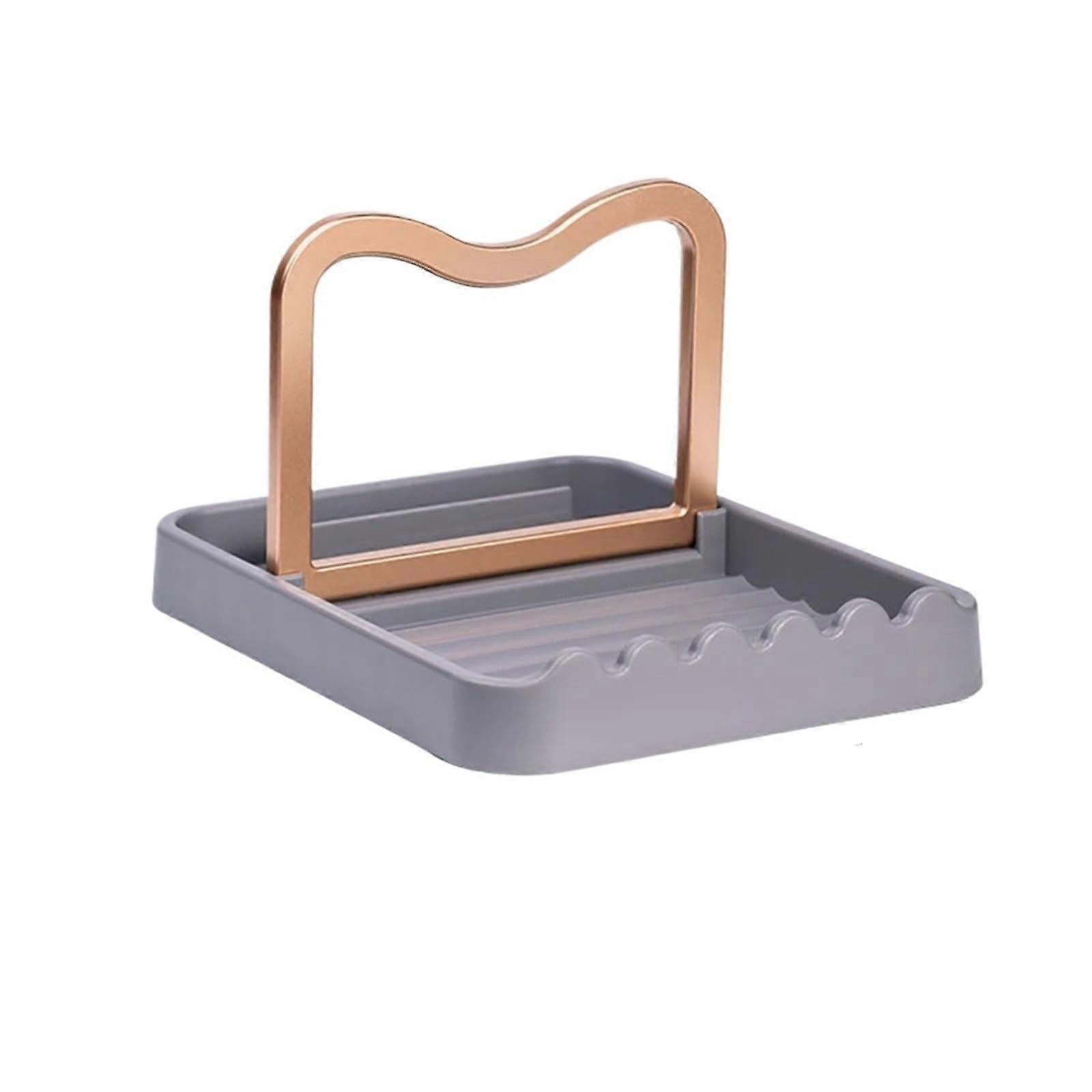 Pot Lid Holder 16PCS Foldable SpaceSaving Kitchen Utensil Organizer for Heavy Cookware Gray