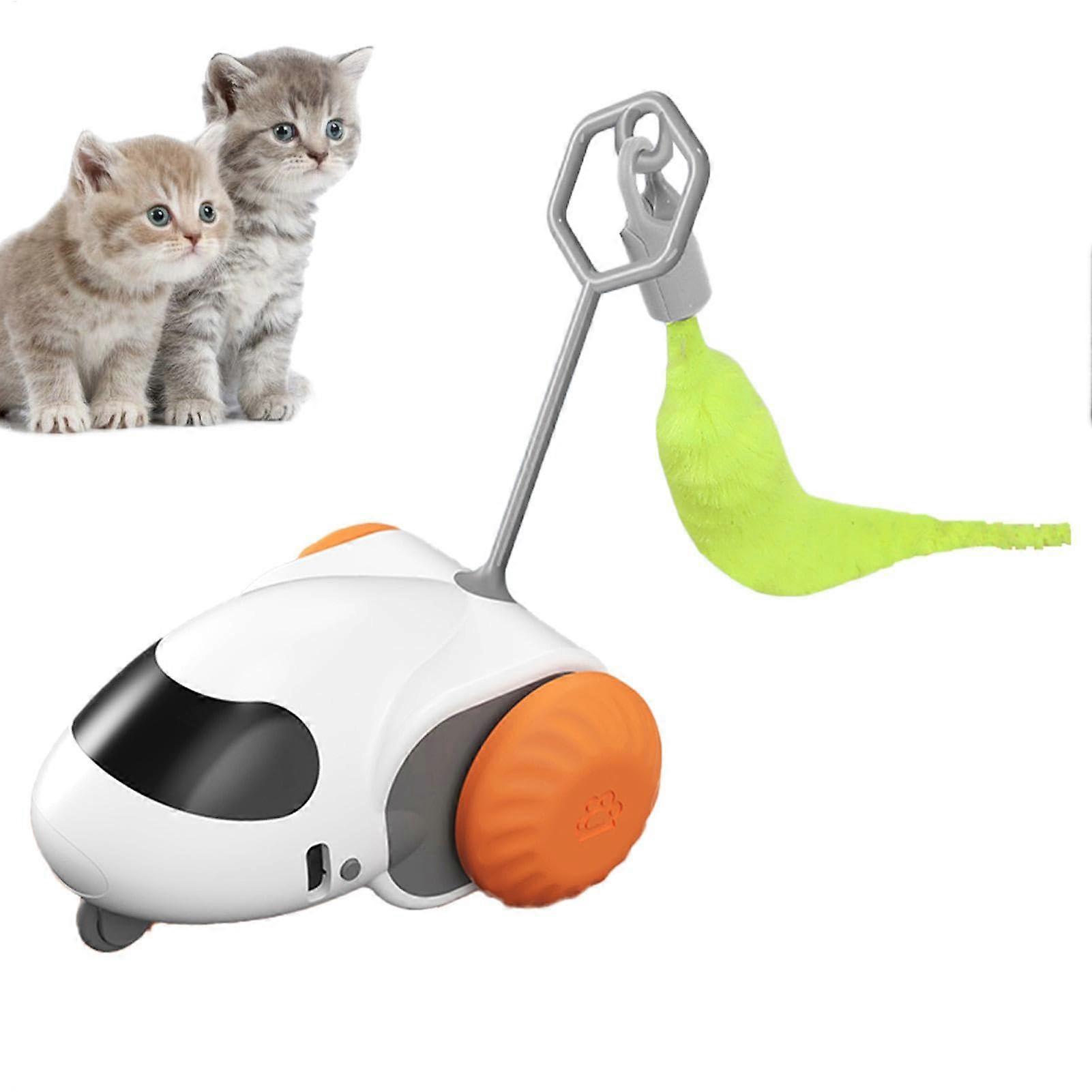 Interactive Cat Toy for Indoor Cats with Smart Motion Sensor, USB Rechargeable Automatic Mover