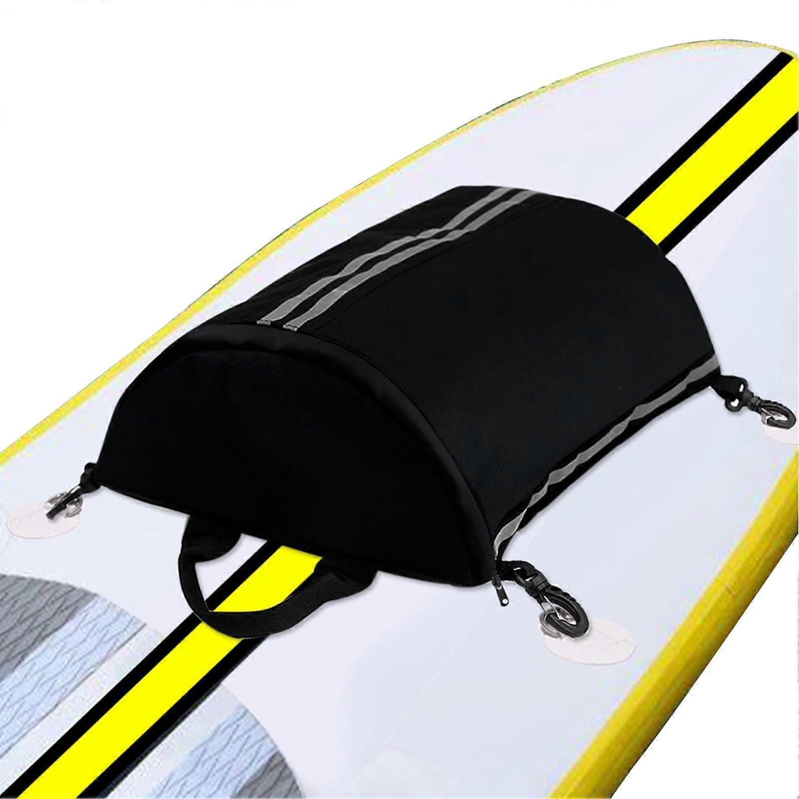 Waterproof Kayak Deck Storage Bag with Zipper and Reflective Strips for Paddleboard