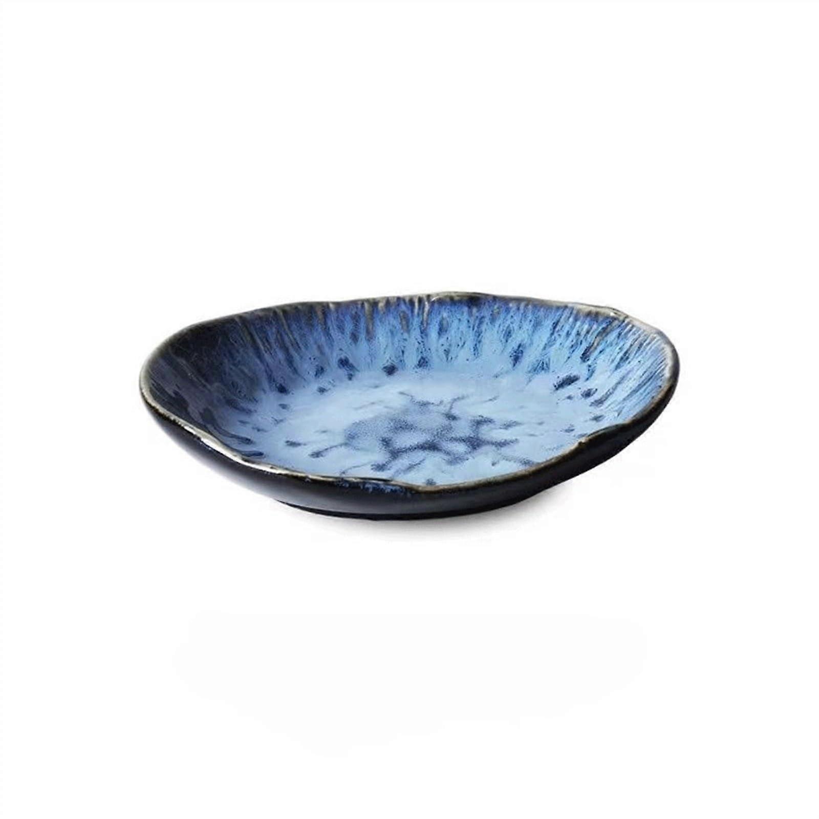 Ceramic Oval Dinner Plate 23.2cm Dishwasher Safe Elegant Serving for Kitchen and Restaurant