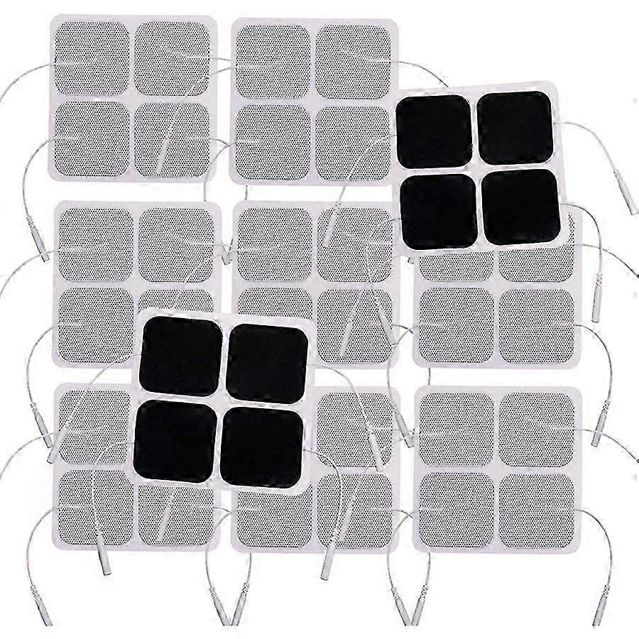 40pcs TENS Unit Pads, 2X2 Electrodes compatible Muscle Stimulator Electrotherapy Pads