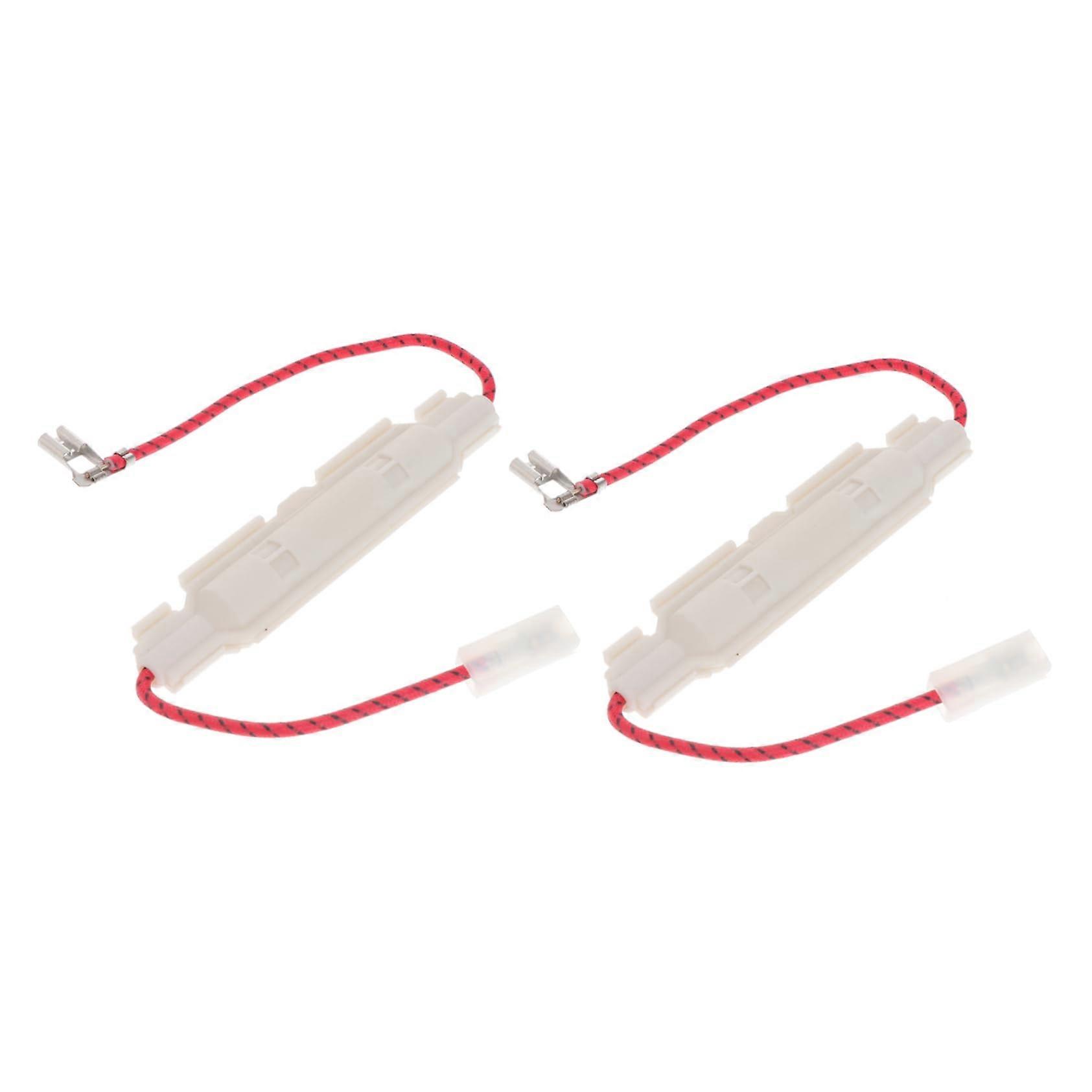 2pcs  Voltage Microwave Oven Fuse Replacement with Secure Holder for Microwave