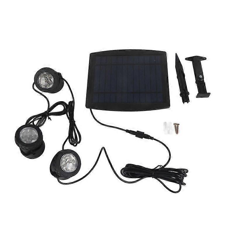 Triple Head 18LED Solar Powered Underwater Garden Light