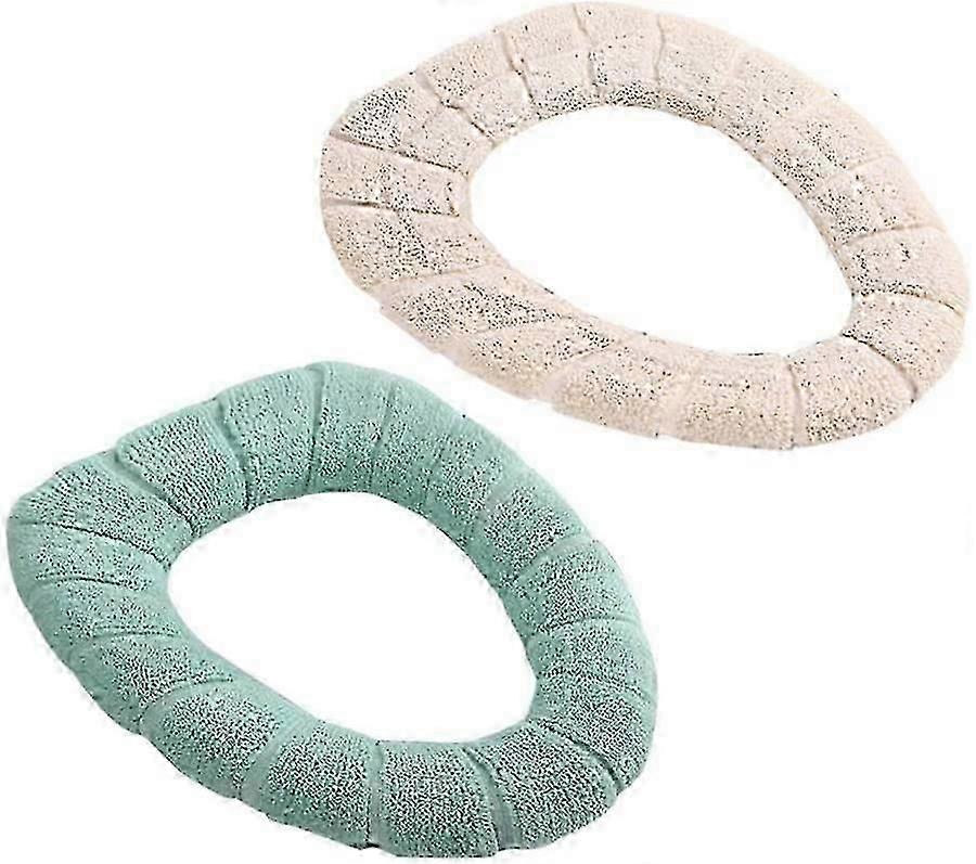 2pcs Bathroom Green*Beige