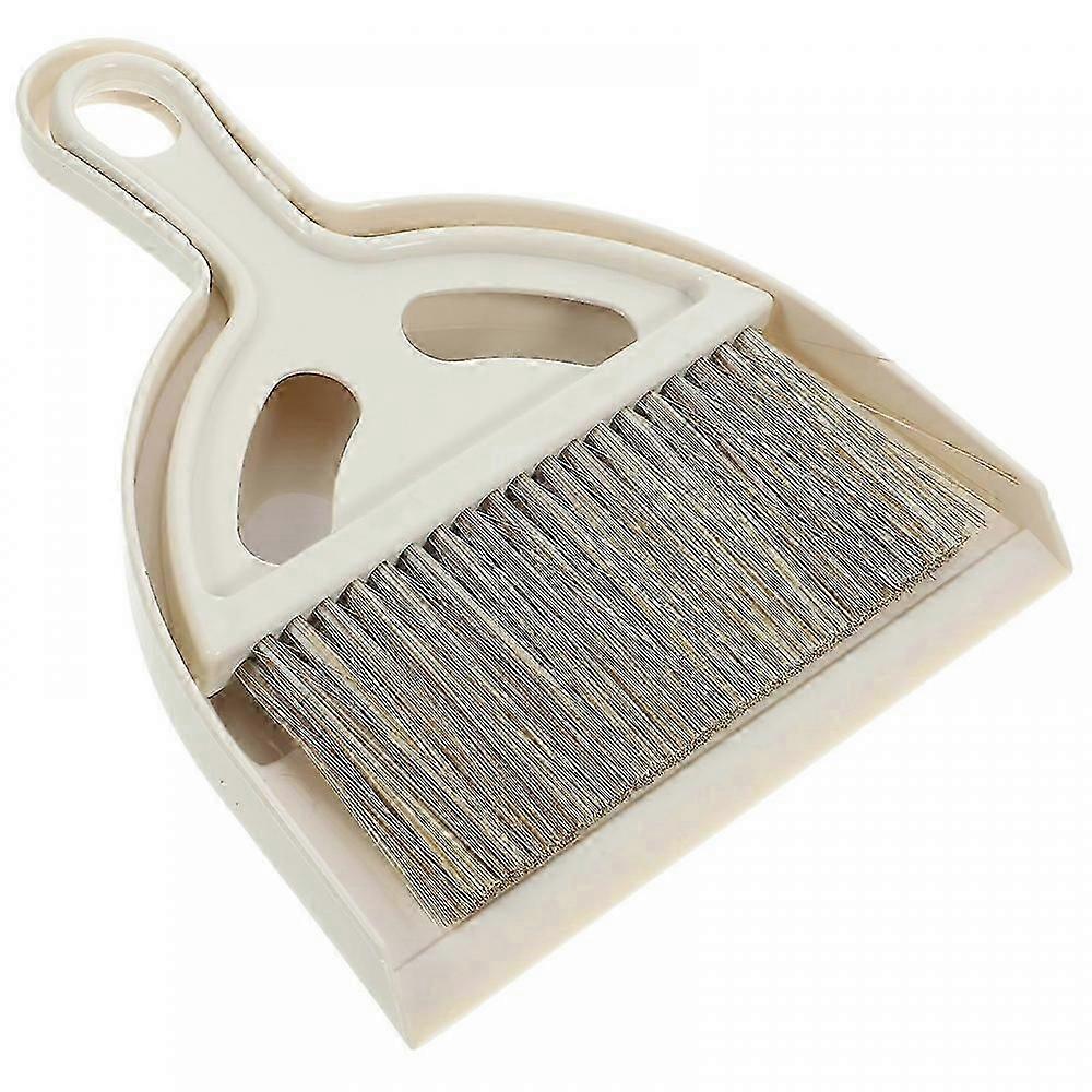 1 Set Cleaning Brush and Dustpan Desktop Sweep Broom Compatible with Computer Keyboard