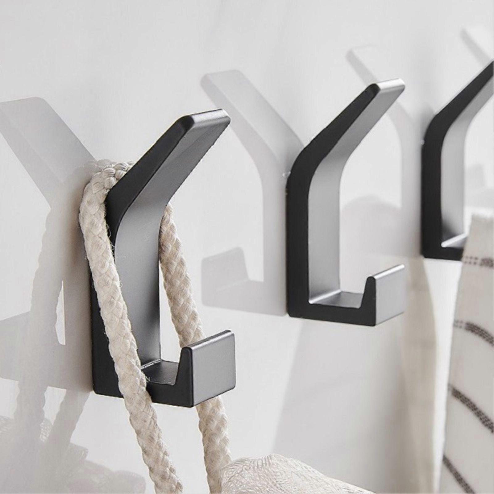 5Pcs Hanger Strong Load Bearing Fixed Hook Wall Wardrobe Clothes Bag Support