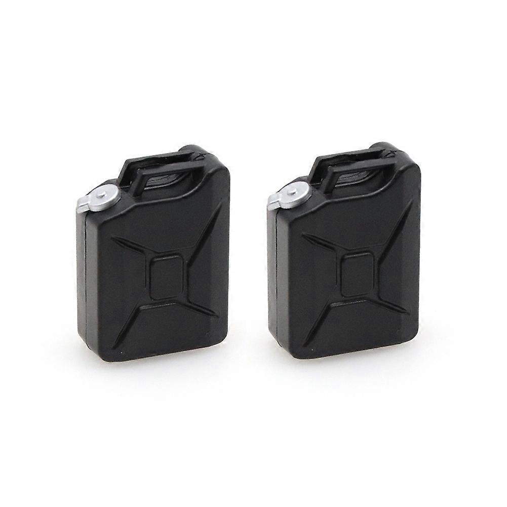 2Pcs Mini Simulation Fuel Tank Decoration Tools,Black