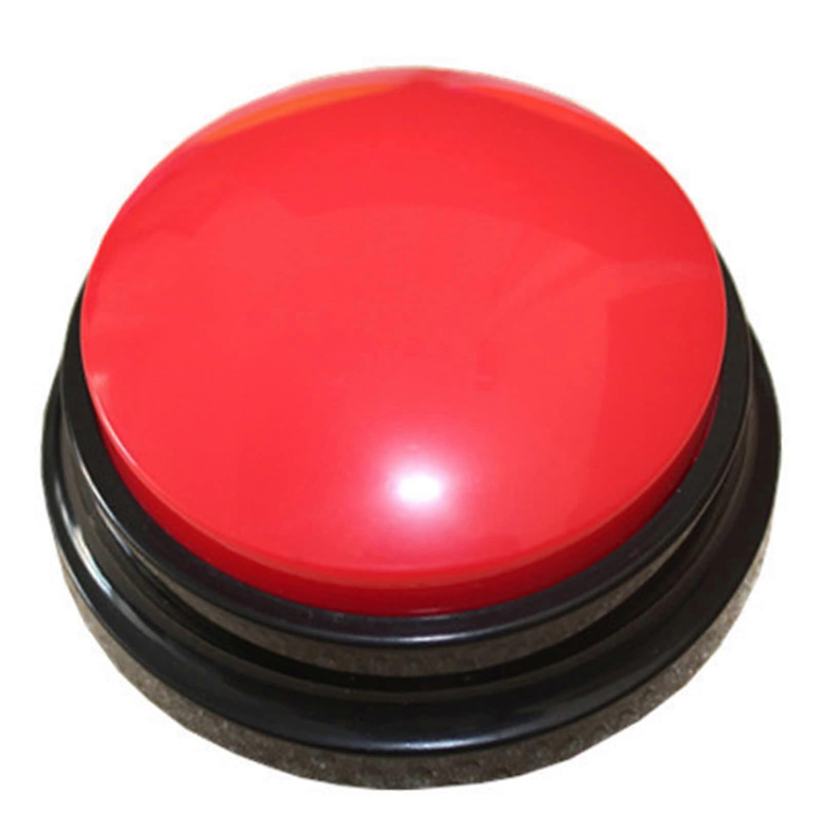 Dog Training Buttons with Custom Voice Recording for Pet Speech Communication Red