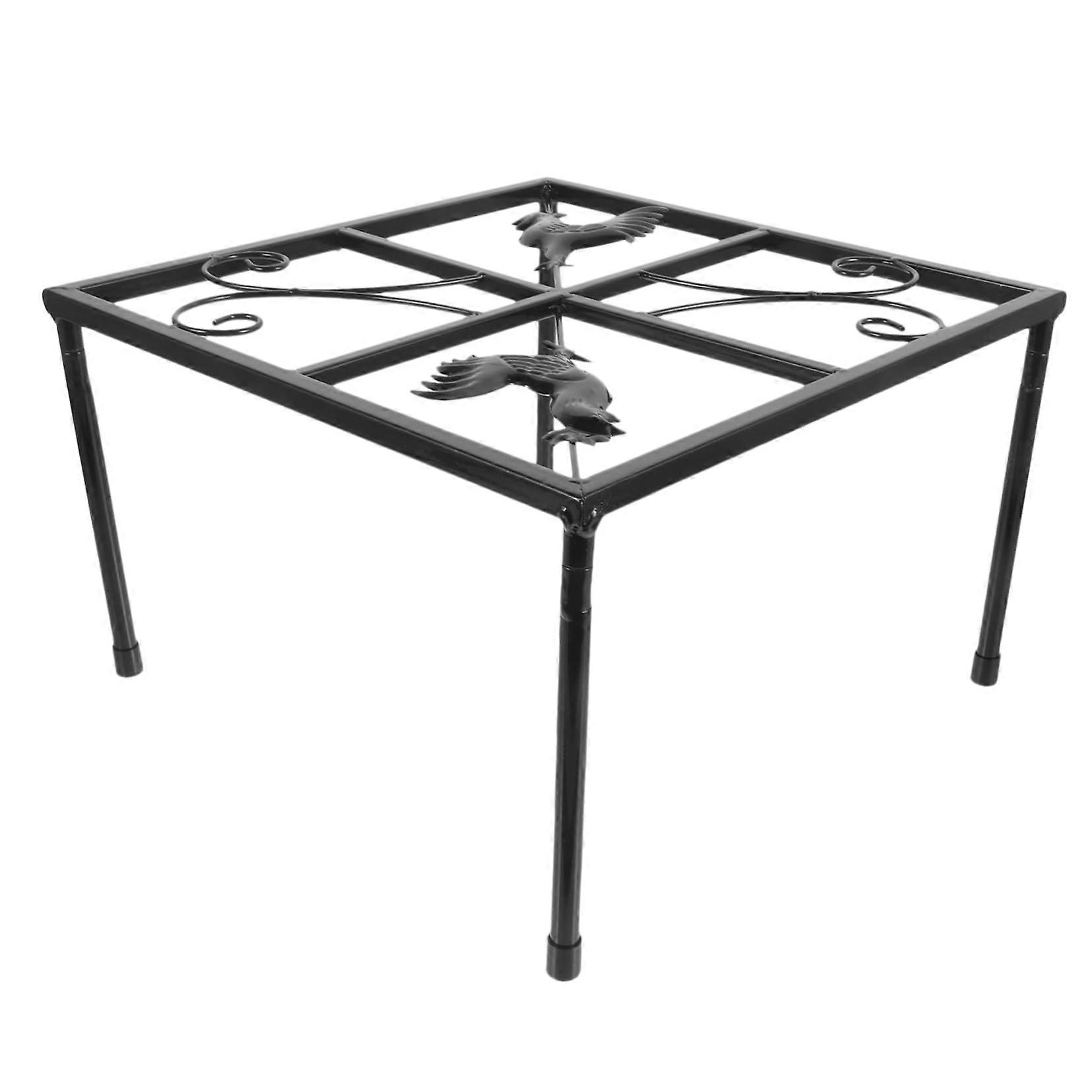 Metal Chicken Feeder Stand with Stable AntiSpill Support, Adjustable Poultry Waterer Holder for Coop