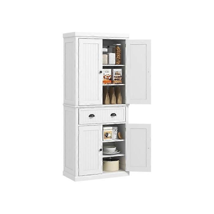 Freestanding Multi-Storage Kitchen Cabinet - White