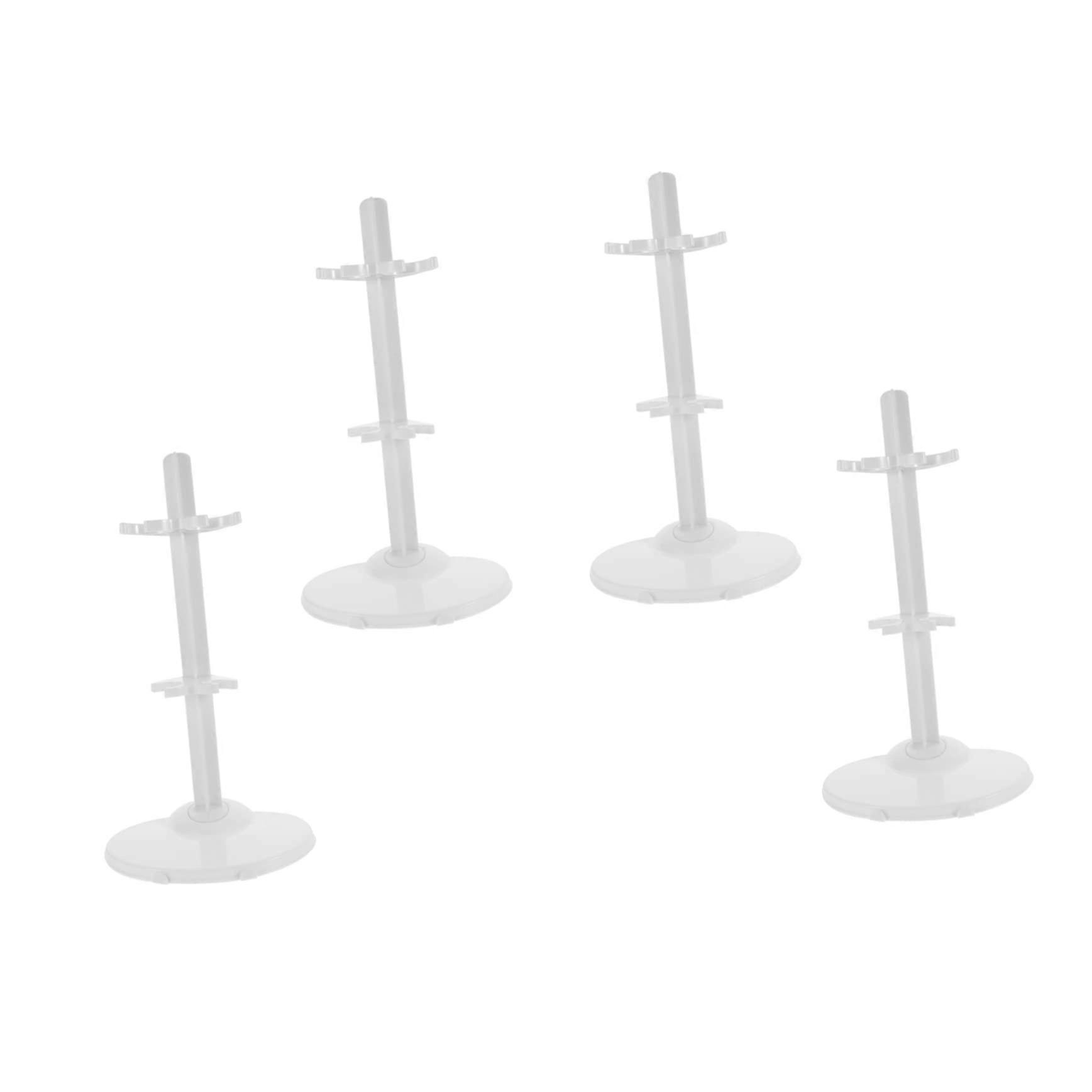 Adjustable Plastic Doll Stand for Display with Stable Support and Versatile Doll Compatibility