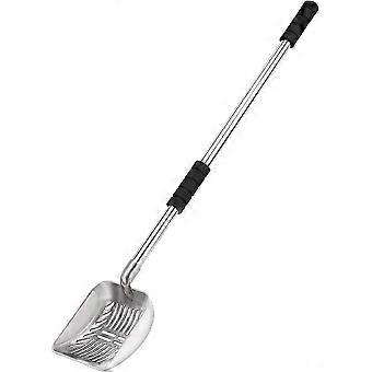Foam Pad Long Handle Metal Cat Litter Scoop with Detachable Feature