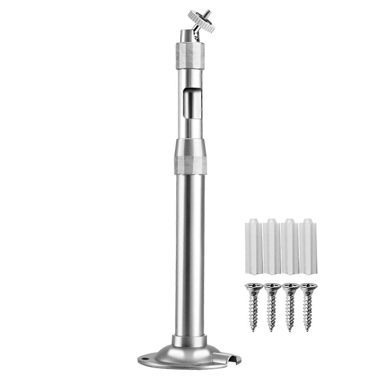 Security Camera Mount with Telescopic Height, Adjustable Aluminum Wall Bracket for Universal Fit