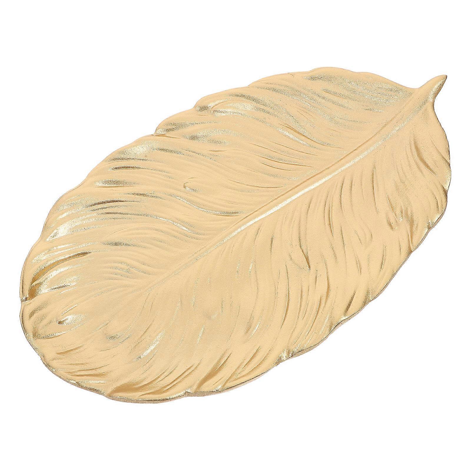 Wood Serving Plate for Snack Serving Leaf Designed Tray