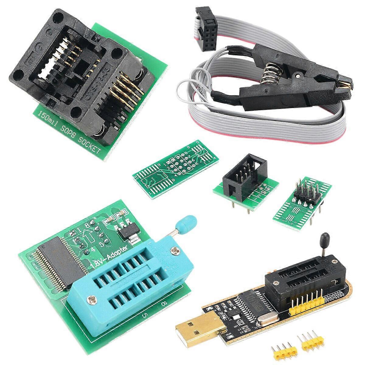 USB 1.8V adapter Soic8 adaptermodul programmerer SOIC8 SOP8 testklipp for EEPROM