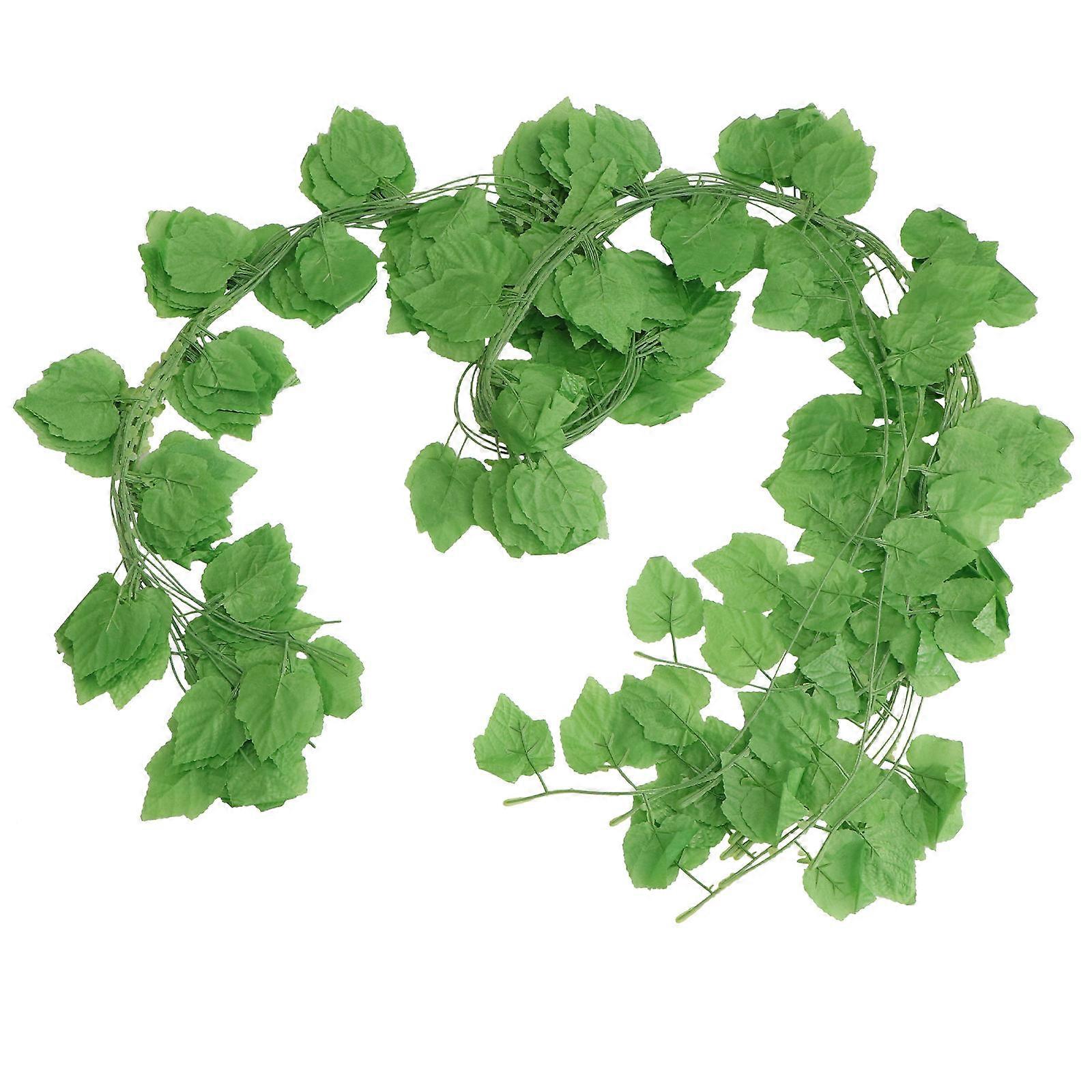 Simulation Leaf Rattan Imitation Grape Leaf Vine for Room 24Pcs