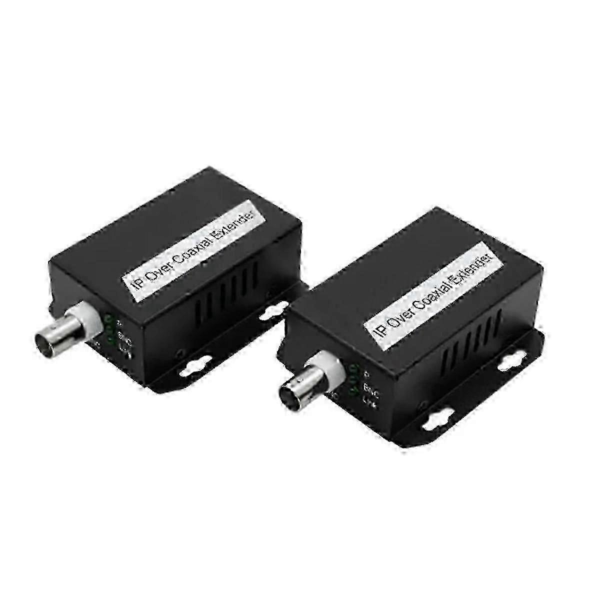 Network Cable to Coax Converter 500M compatible with CCTV Extender