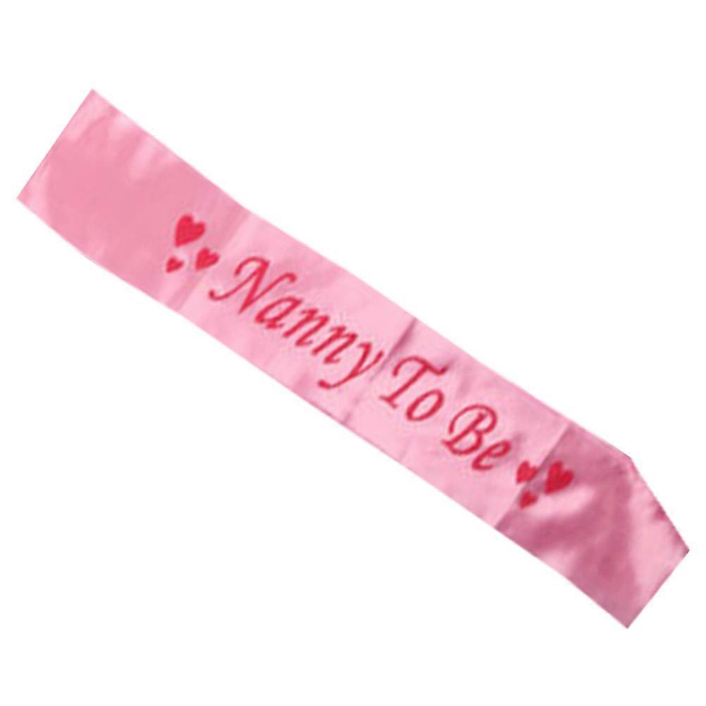 Babyshower feestlint van satijn, roze.