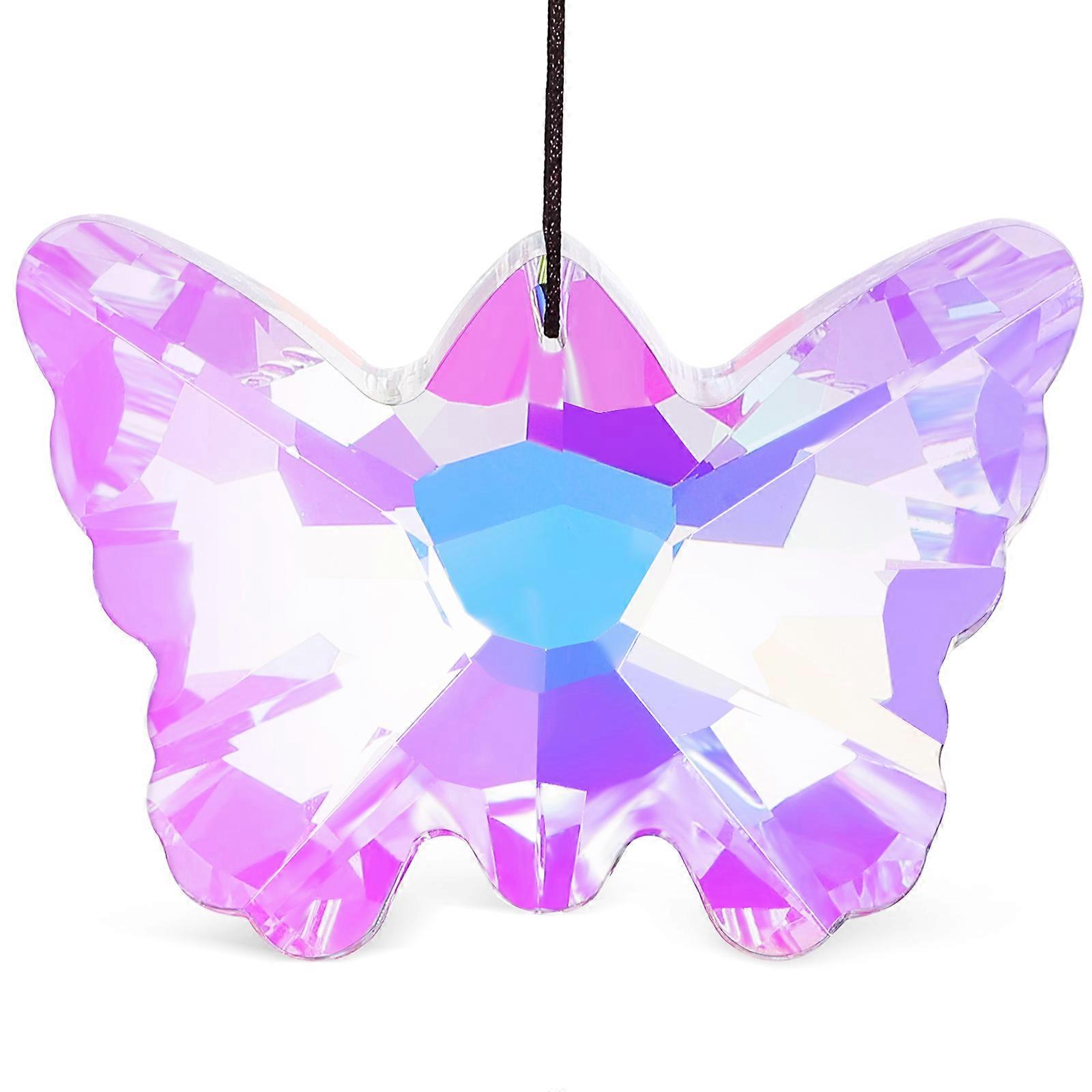 Butterfly Sun Catcher Prism Hanging Decor for Window