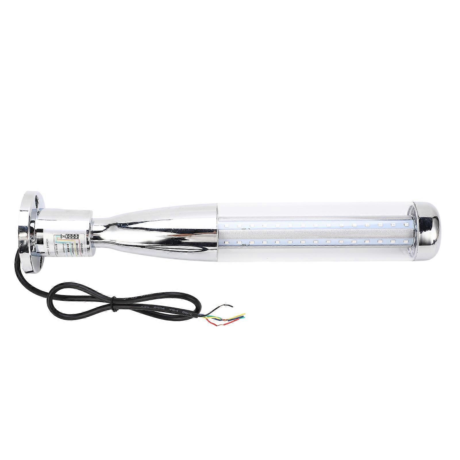 LED Signal Tower Stack Light Industrial Warning Column Andon Rotatable Base Steady Flashing Switchable DC24V