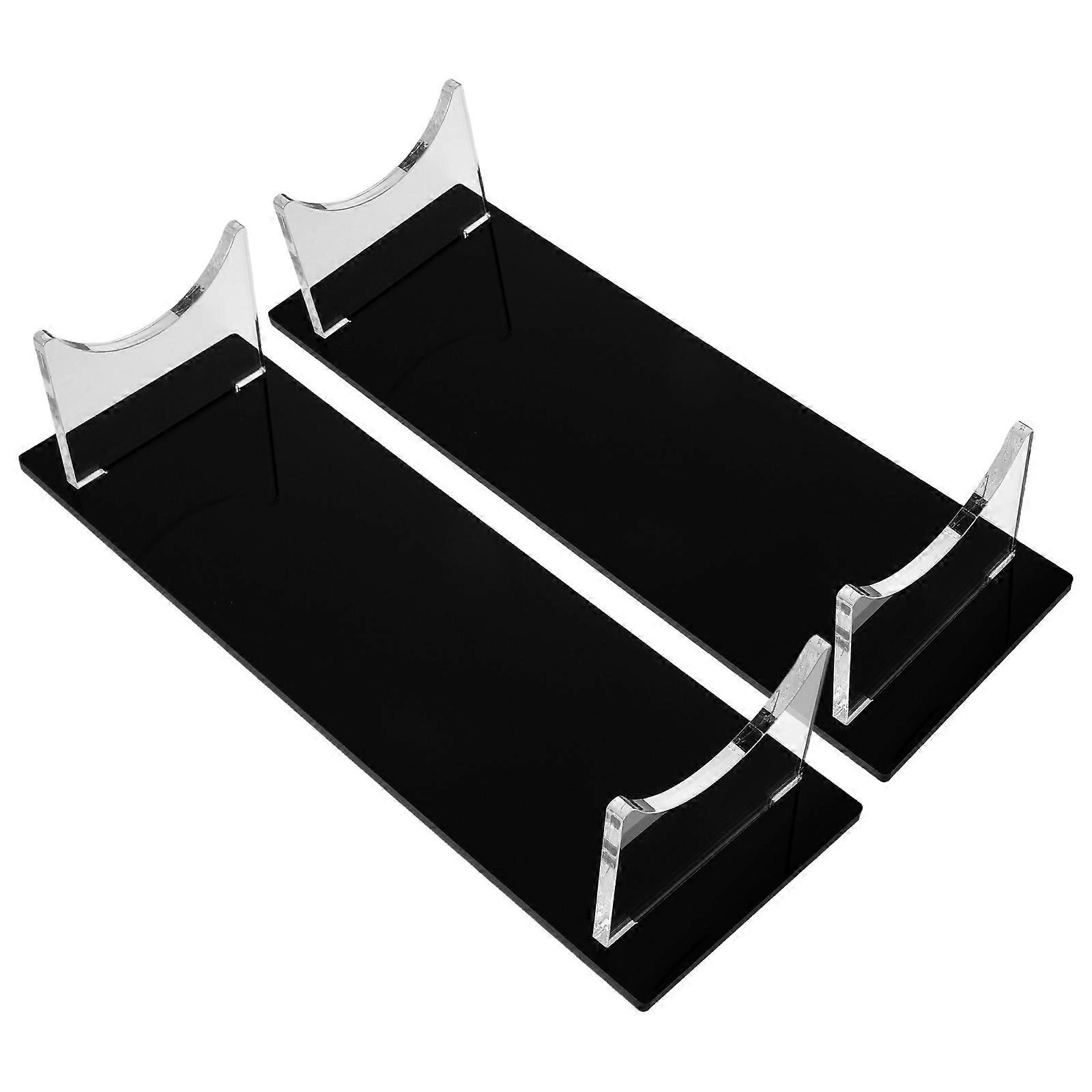 Sword Stand Acrylic Display Rack for 2Pcs Fixed Desktop Decorative Use