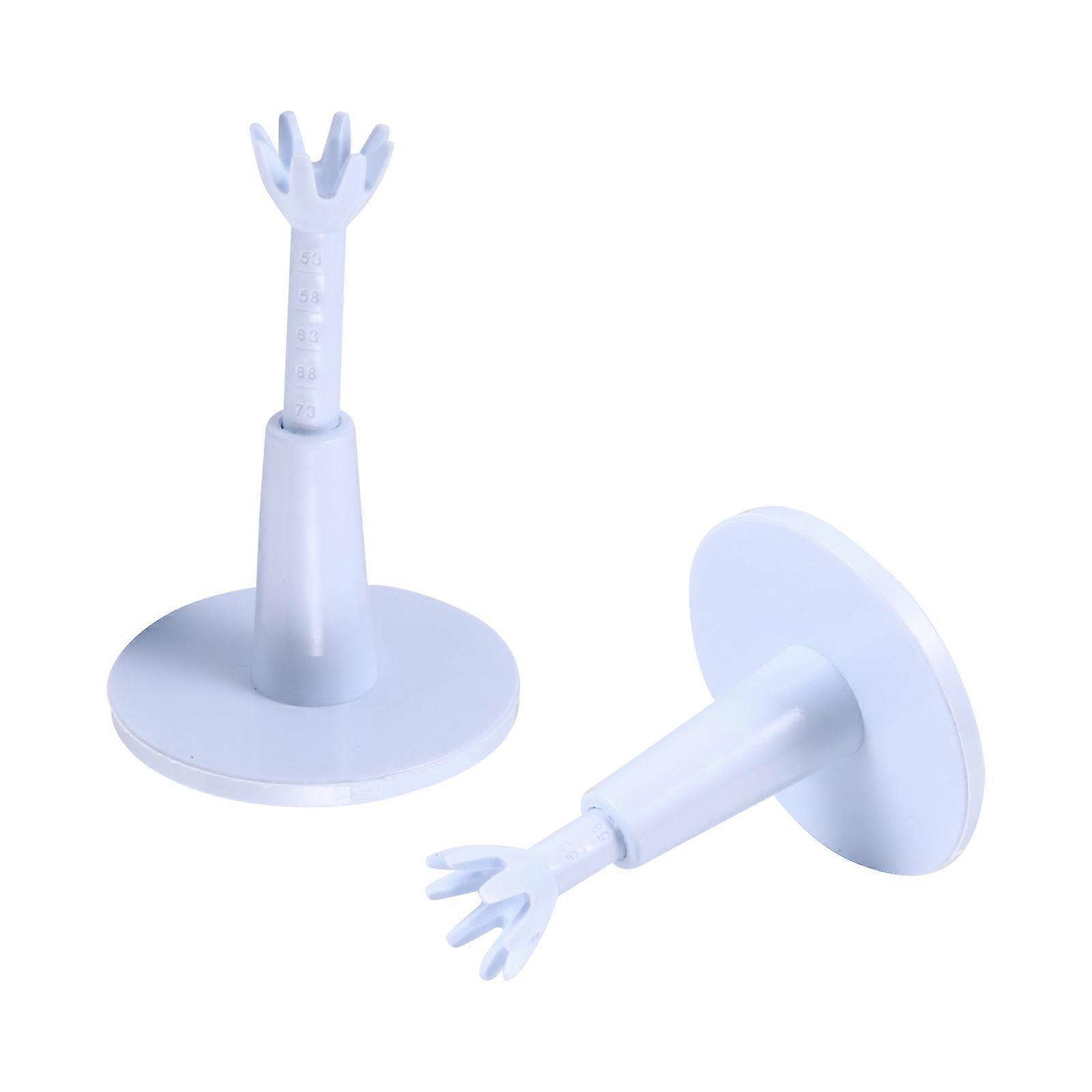Supporto regolabile per tee da golf, 2 pezzi, resistente, bianco.