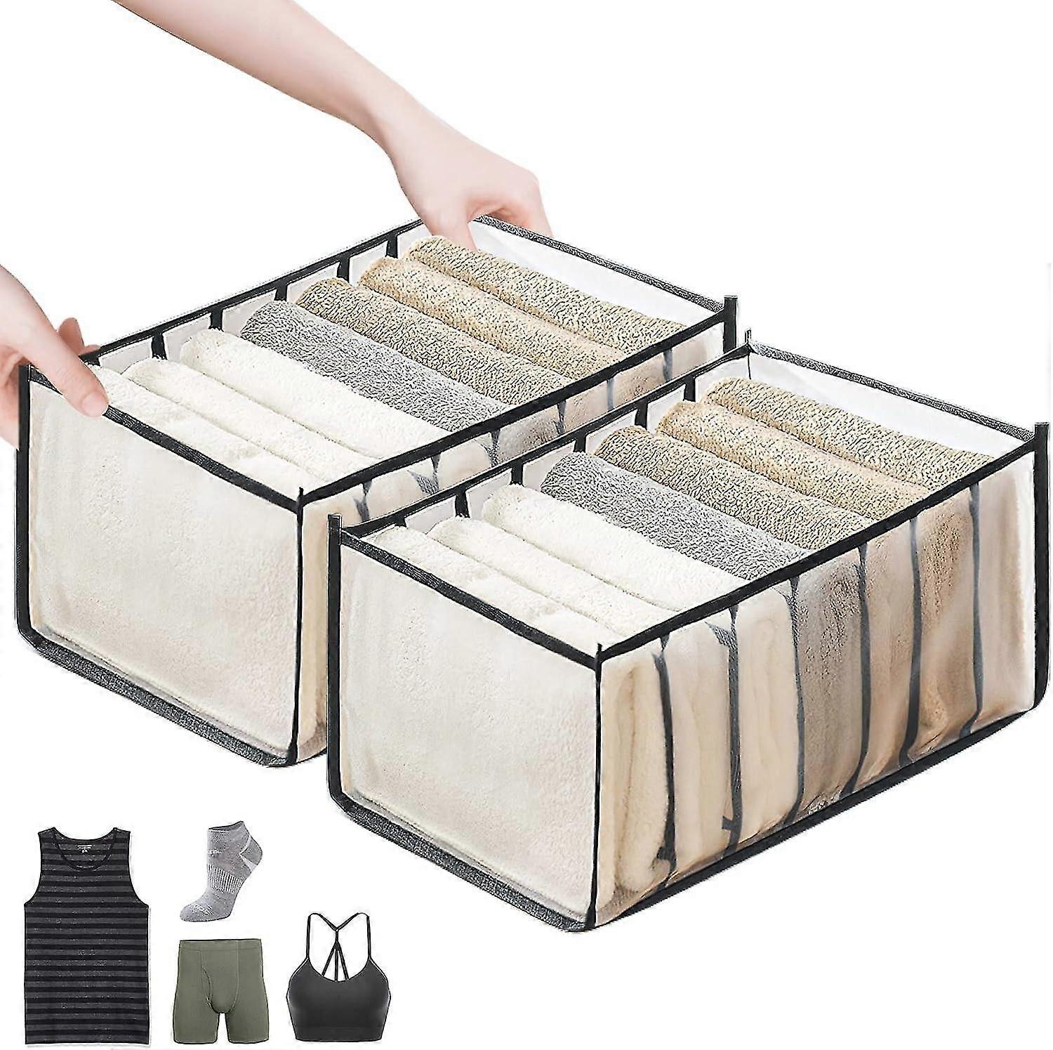 Foldable Compartment Storage Wardrobe Clothes Organizer Box