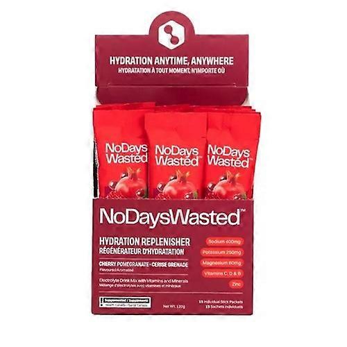 No Days Wasted Hydration Replenisher Cherry Pomegranate, 15 Count